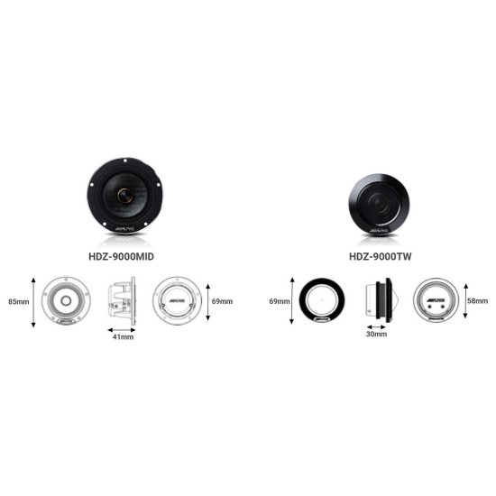Alpine AlpineF#1Status Speaker Set 4-drożny system głośników