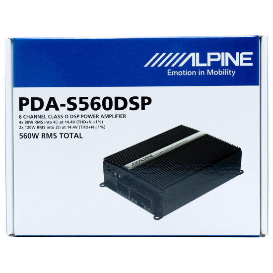 Alpine PDA-S560DSP 6-kanałowy wzmacniacz DSP