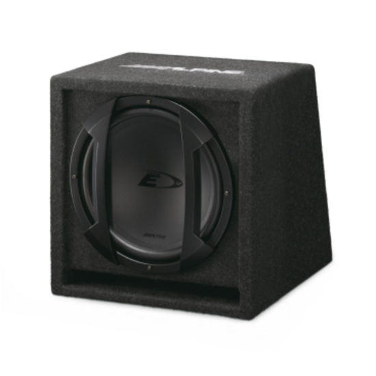 Alpine SBE-1244BR Subwoofer Bass Reflex 12" / 30 cm