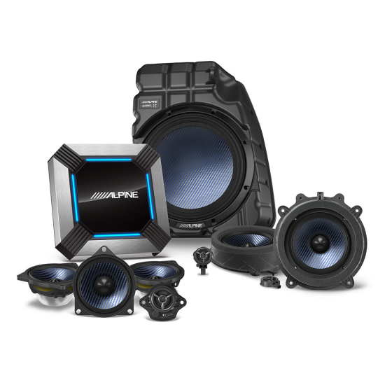 Alpine SPC-206ATM3-19 System audio klasy premium dla Tesla Model 3 (2019-2021) ze standardowym systemem audio i jednostką sterującą multimediami MCU2