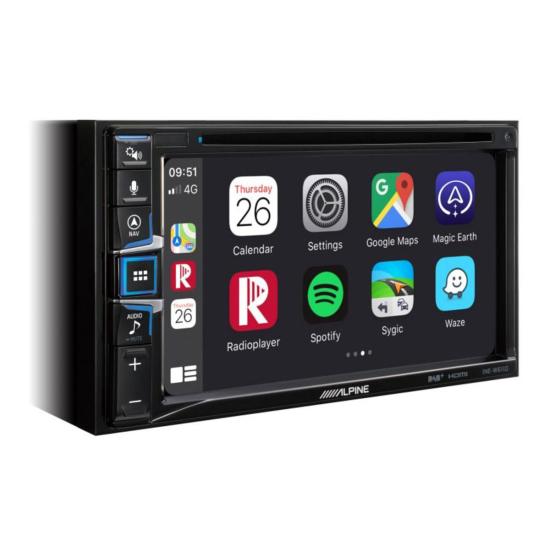Alpine INE-W611 Stacja multimedialna (bez nawigacji)