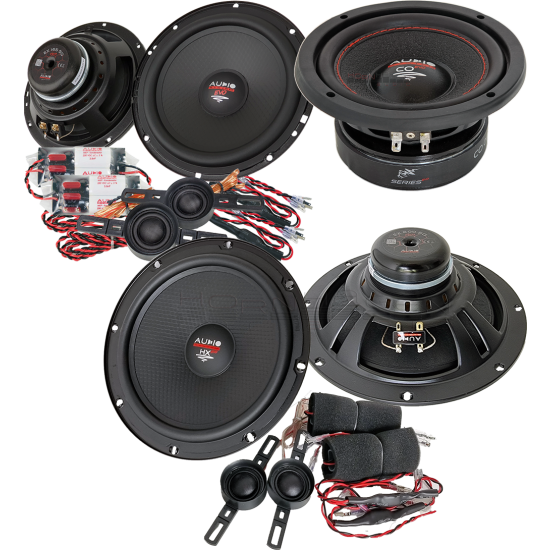 Audi A6 C7 avant Audio System HX200SQ EM EVO3 przód+tył+sub