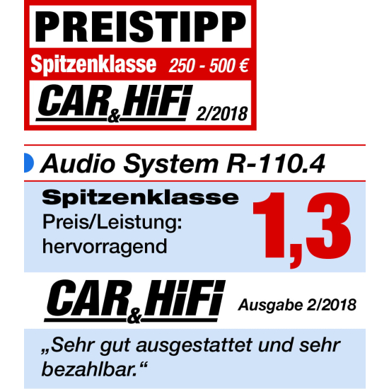 Wzmacniacz Audio System R-110.4 4x110W/2x400W