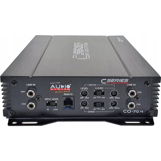 Audio System CO-70.4 4x70/110W RMS Wzmacniacz 4-kanałowy
