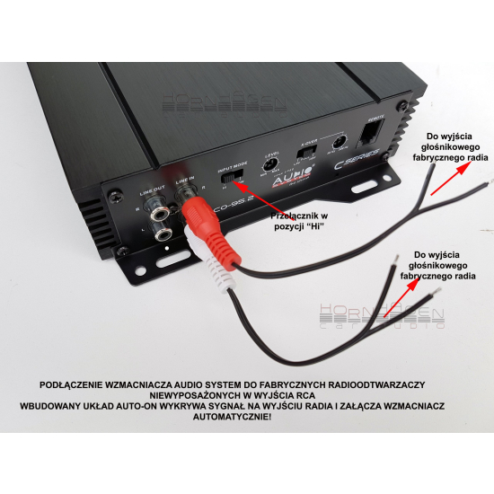 Audio System CO-100.2 2x160W RMS 1x320W RMS high-low input