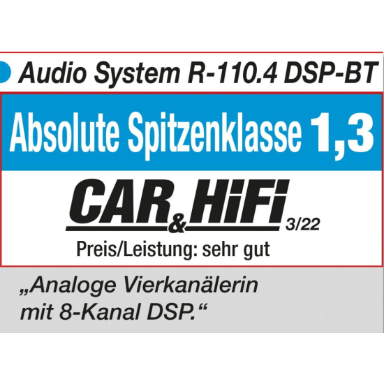Wzmacniacz Audio System R 110.4 DSP BT 4x110W/2x400W