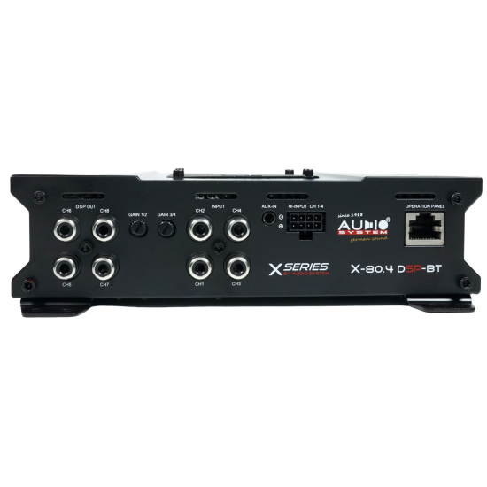 Wzmacniacz Audio System X-80.4DSP-BT Bluetooth APP DSP 4x150W RMS