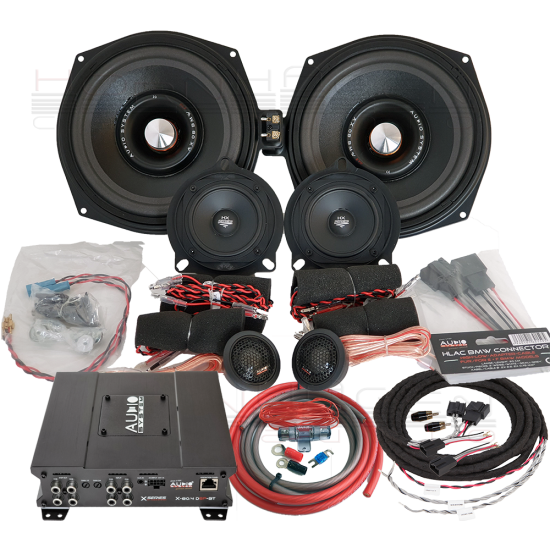 Audio System MFIT BMW EVO2 + X80.4DSP-BT +pełne okablowanie PnP