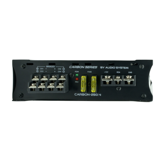 Audio System Carbon 250.4 +RTC 4x65/110W RMS