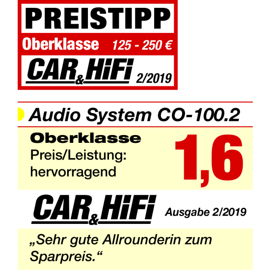 Audio System Carbon 12BR +CO-100.2 +RTC PC +kable 20mm2