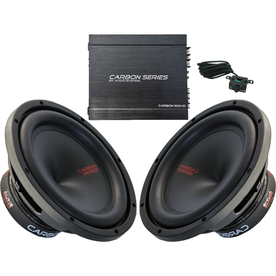 2x Carbon 10 subwoofer 25cm +Carbon 500.1D