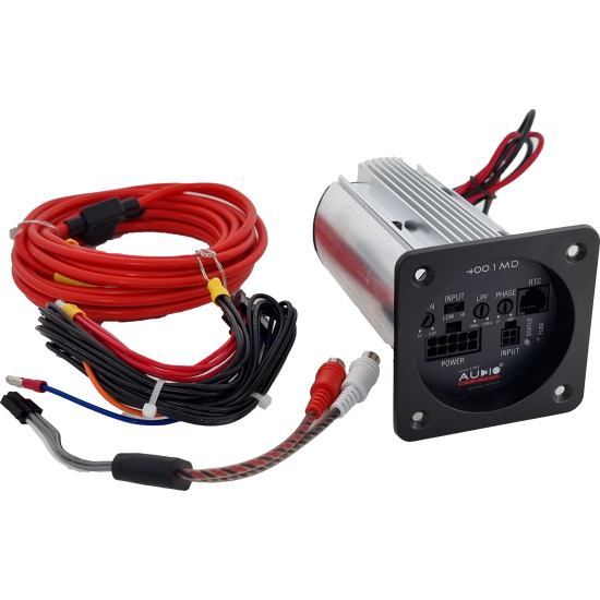 Płaski sub aktywny Audio System AX10DC4 GDF10-2 M-400.1MD