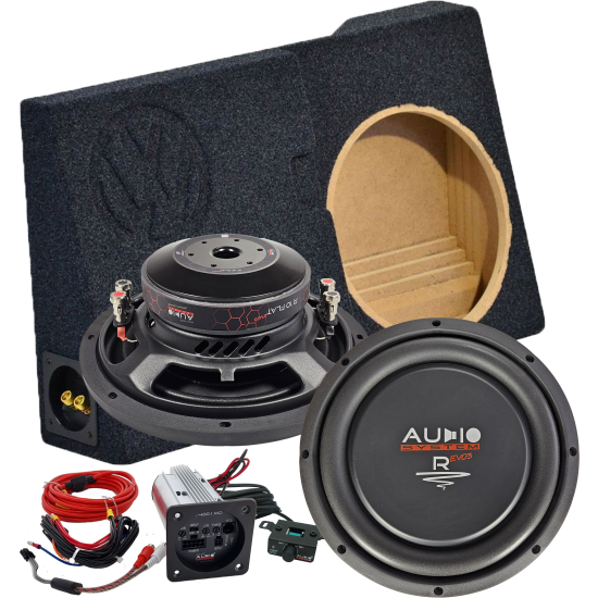 VW AMAROK FITBOX R10FLAT evo3-D4 4+4 Ohm M-400.1MD monoblok 400W RMS
