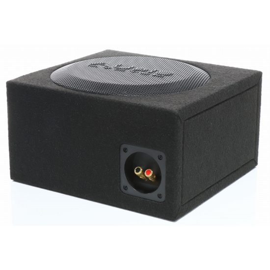 VW T5 subwoofer pod fotel pasażera Audio System M10 EVO2-D4 GDF 25cm 2Ohm 300W RMS