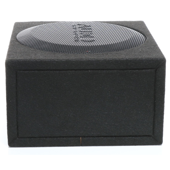VW T5 subwoofer pod fotel pasażera Audio System M10 EVO2-D4 GDF 25cm 2Ohm 300W RMS