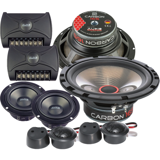 Audio System Carbon 165/3 zestaw 3-drożny 165mm NOWOŚĆ2025 2x180/120W