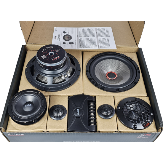 Audio System Carbon 165/3 zestaw 3-drożny 165mm NOWOŚĆ2025 2x180/120W