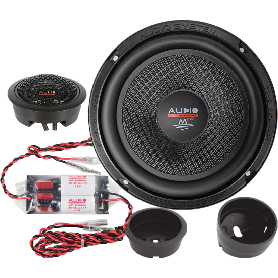 Audi A4 B6 B7 A8 8P Audio System M165 EVO3 membrana Carbon 90W RMS 3 Ohm