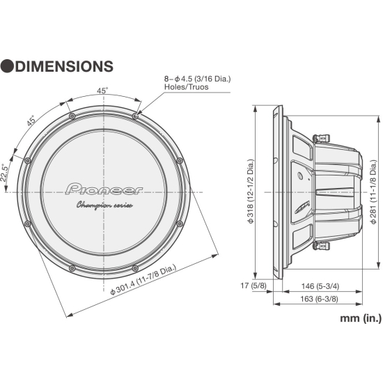 Pioneer TS-W32D4