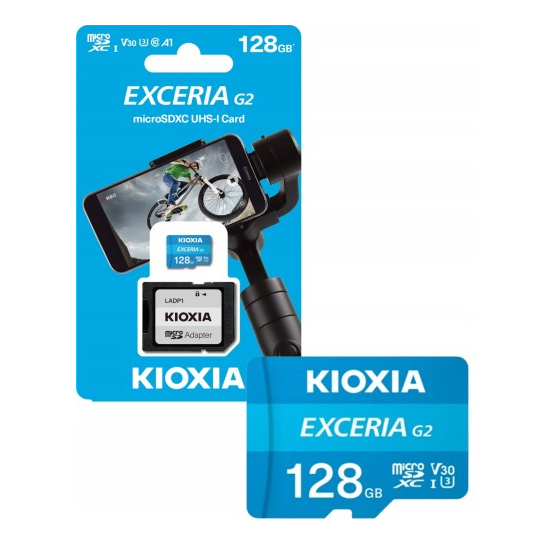 Karta pamięci KIOXIA Exceria G2 microSDXC 128GB – zdjęcie 1