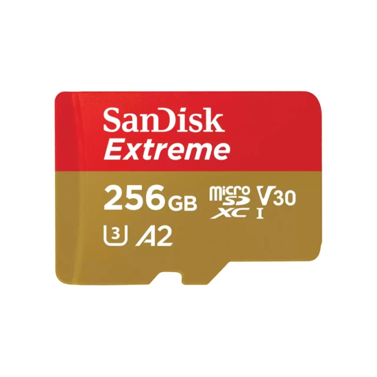 Karta pamięci SanDisk Extreme microSDXC™ 256GB (190/130 MB/s, V30, U3, A2) – zdjęcie 2