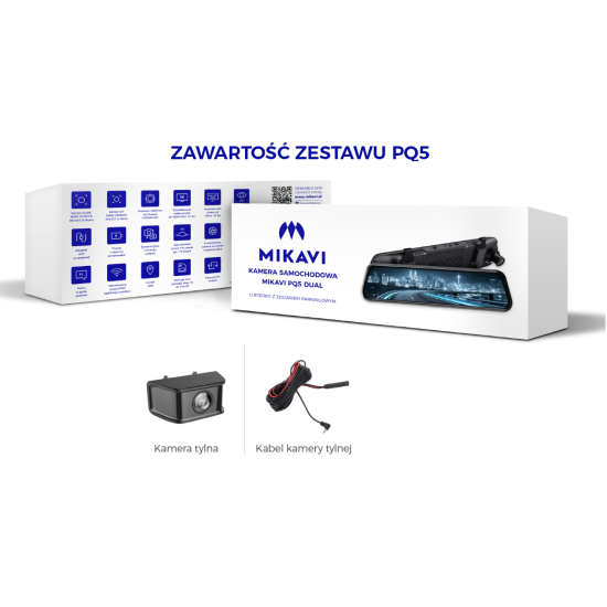 Mikavi PQ5 - Kamera tylna + przewód 6,5 metra – zdjęcie 2