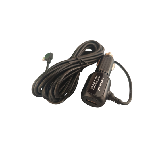 Mikavi PQ5 PRO – zasilacz samochodowy 5 V / 3 A USB mini