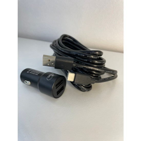 Mikavi PQ8 - Zasilacz uniwersalny kamery do zapalniczki 5V/2.4A USB-C