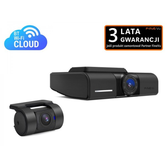 FineVu GX1100 – wideorejestrator 2× QHD HDR z chmurą