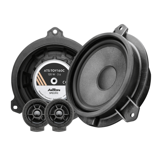 AXTON ATS-TOY160C – zestaw głośnikowy Plug&Play do Toyoty, 165 mm, 80 W RMS