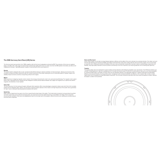 ESB AUDIO HR 5C – 2-drożne głośniki współosiowe 130 mm