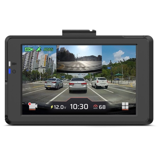 FineVu GX9000 – Premium 2.5K QHD + Full HD Dash Cam with GPS, HDR, Wi-Fi 5 and Advanced Parking Surveillance z kartą FineVu 128 GB