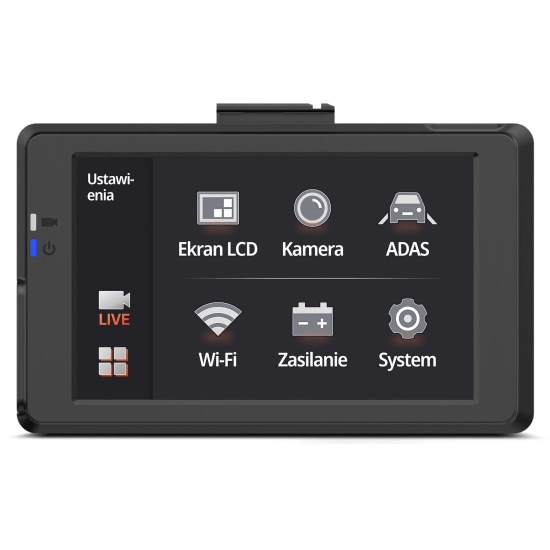 FineVu GX9000 – Premium 2.5K QHD + Full HD Dash Cam with GPS, HDR, Wi-Fi 5 and Advanced Parking Surveillance z kartą FineVu 128 GB