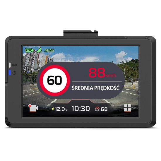 FineVu GX9000 – Premium 2.5K QHD + Full HD Dash Cam with GPS, HDR, Wi-Fi 5 and Advanced Parking Surveillance z kartą FineVu 128 GB