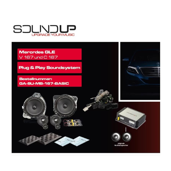 GLADEN SoundUp GA-SU-MB-167-BASIC – kompletny zestaw Mercedes GLE