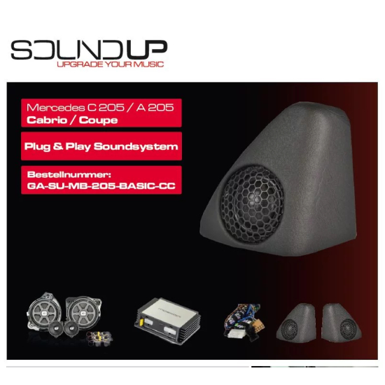 GLADEN SoundUp GA-SU-MB-205-BASIC-CC – kompletny zestaw Mercedes W205