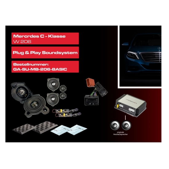 GLADEN SoundUp GA-SU-MB-206-BASIC – zestaw audio Plug&Play Mercedes W206
