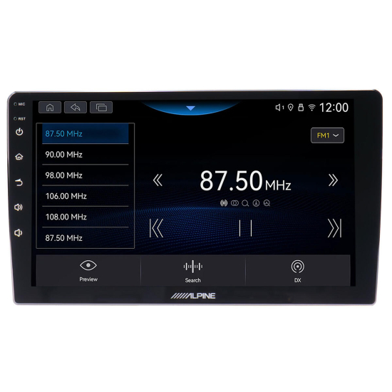 Alpine INE-AX809 – ekran tunera radiowego