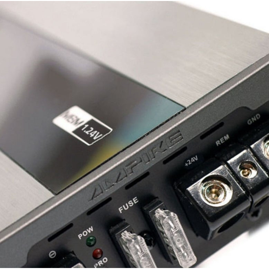Ampire MBM1.24V-4G – zbliżenie obudowy i zacisków / Ampire MBM1.24V-4G – enclosure and terminal close-up