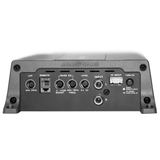 Ampire MBM1.24V-4G – panel wejść i regulacji / Ampire MBM1.24V-4G – input and adjustment panel