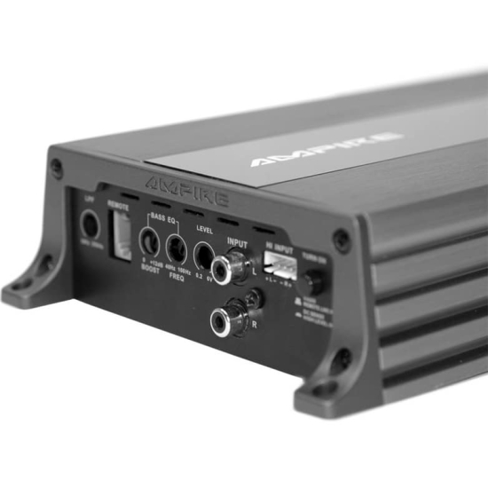 Ampire MBM1.24V-4G – boczne ujęcie panelu połączeń / Ampire MBM1.24V-4G – angled connection-panel view