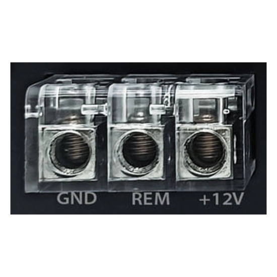 ZAPCO ASP-TPB – zaciski GND, REM i +12 V