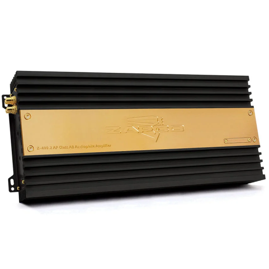 ZAPCO Z-400.2 AP – 2-kanałowy audiofilski wzmacniacz klasy A/AB, 2 × 400 W RMS przy 4 Ω