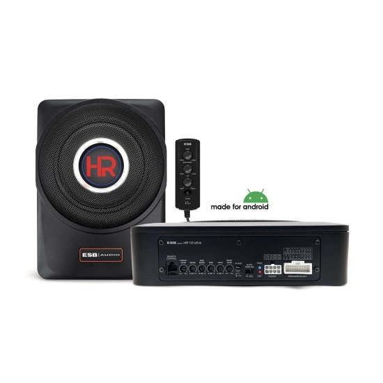 ESB AUDIO HR 10 US-A – 10”/ 250 mm aktywny subwoofer z 4-kanałowym wzmacniaczem do systemów Android harmony-series