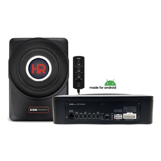 ESB AUDIO HR 10 US-A – 10”/ 250 mm aktywny subwoofer z 4-kanałowym wzmacniaczem do systemów Android harmony-series