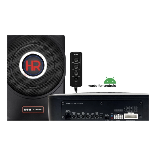 ESB AUDIO HR 10 US-A – 10”/ 250 mm aktywny subwoofer z 4-kanałowym wzmacniaczem do systemów Android harmony-series