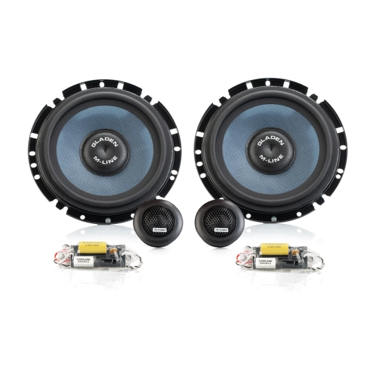 Gladen M 165 Slim – płytki zestaw głośnikowy 165 mm, 65 W RMS