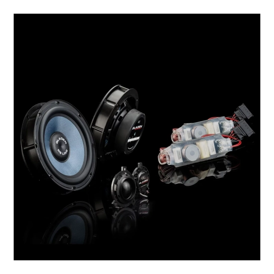 Gladen ONE 165 GOLF 6 RS – elementy montażowe Plug & Play