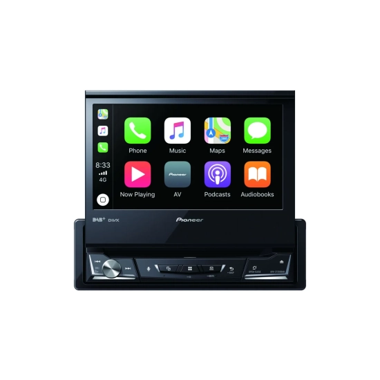Pioneer AVH-Z7200DAB radio 1-DIN z wysuwanym ekranem – widok z przodu