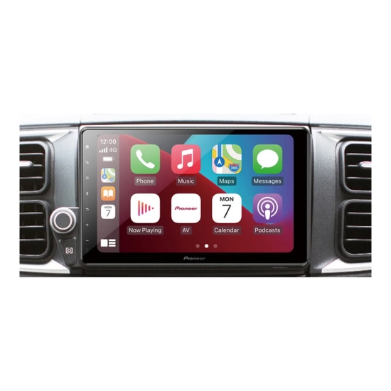 Pioneer AVIC-Z1000D12-C – montaż w desce Fiata Ducato 8